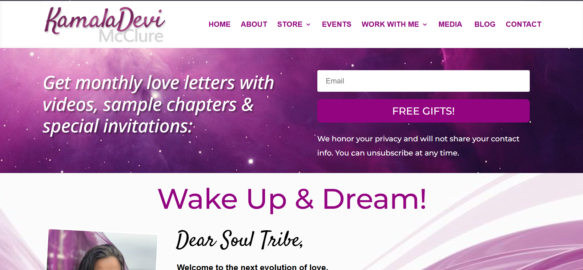 Sacred King spiritually-themed portfolio