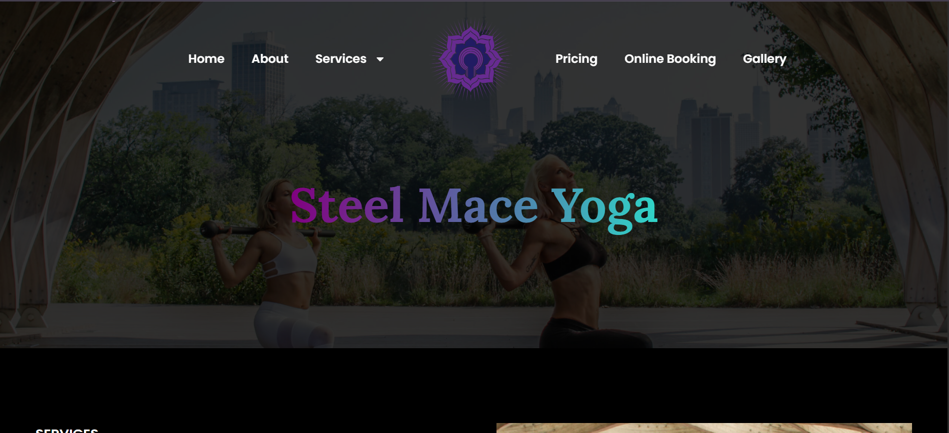 Sacred King spiritually-themed portfolio