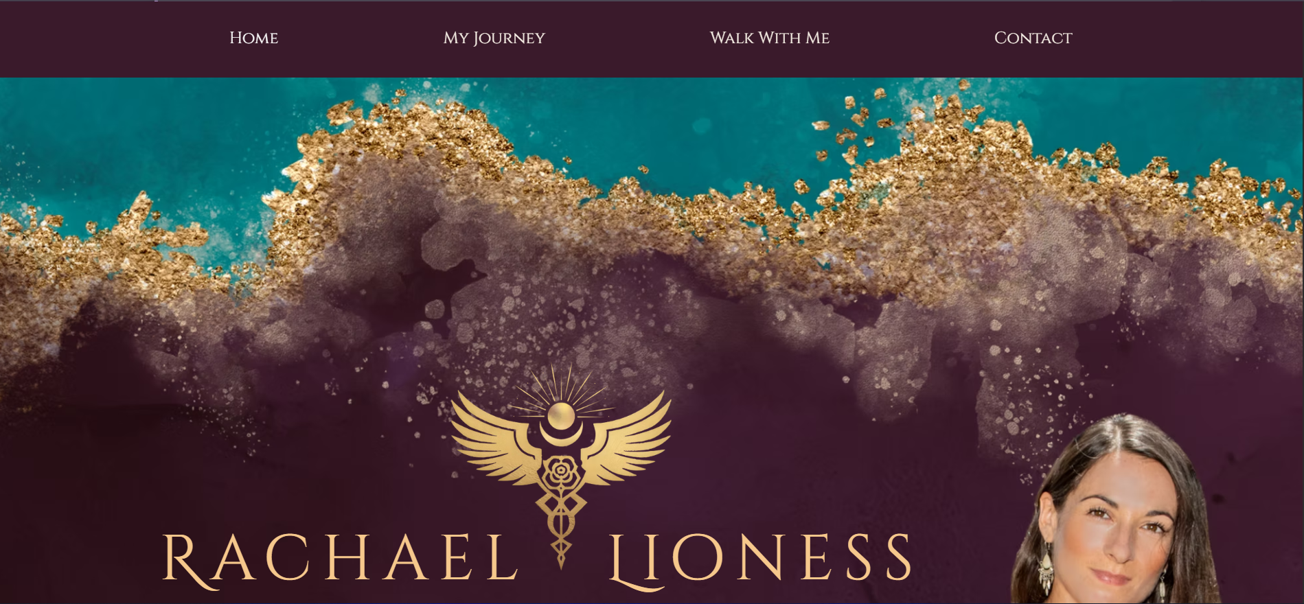 Sacred King spiritually-themed portfolio