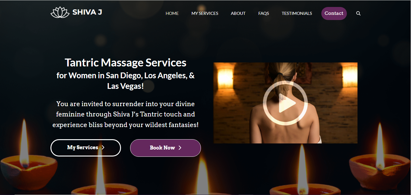 Sacred King spiritually-themed portfolio