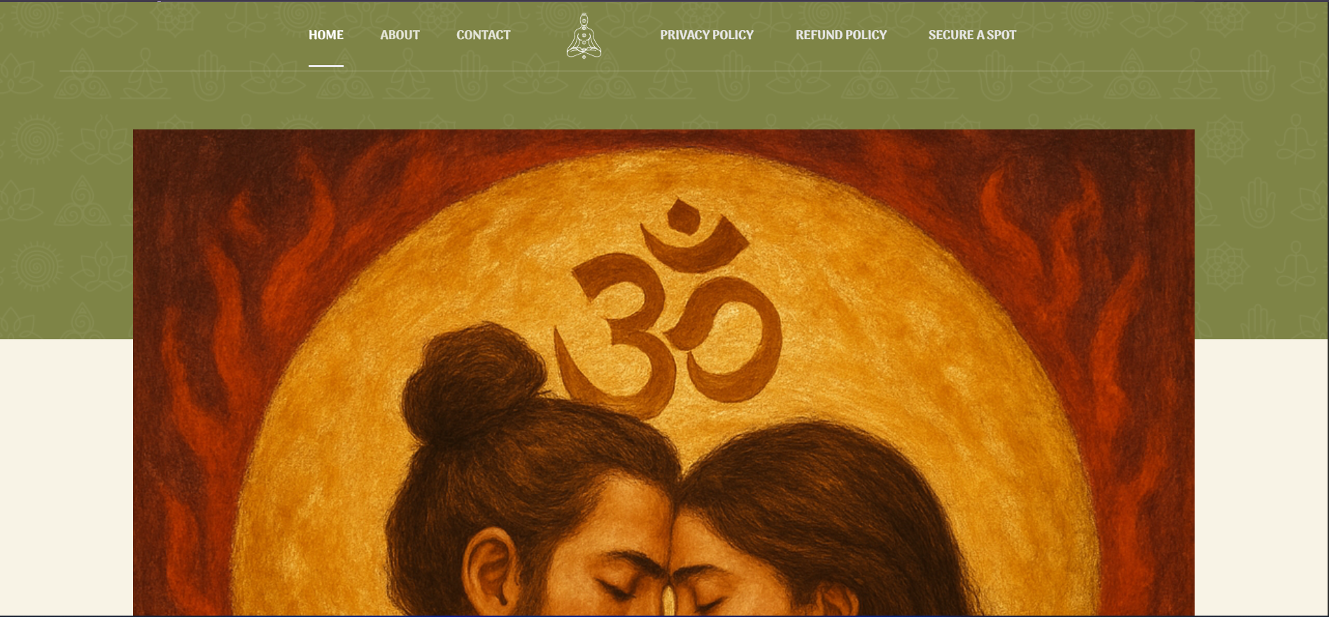 Sacred King spiritually-themed portfolio